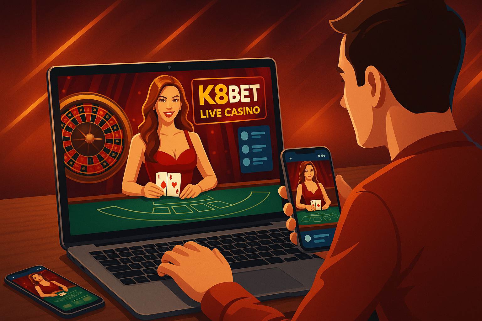O K8BET Live Casino lança promoções regularmente