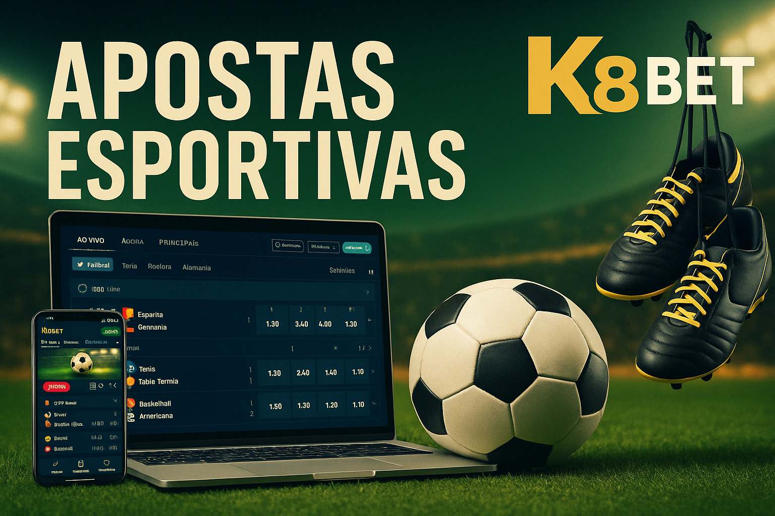 Aposte em apostas esportivas no cassino online K8BET