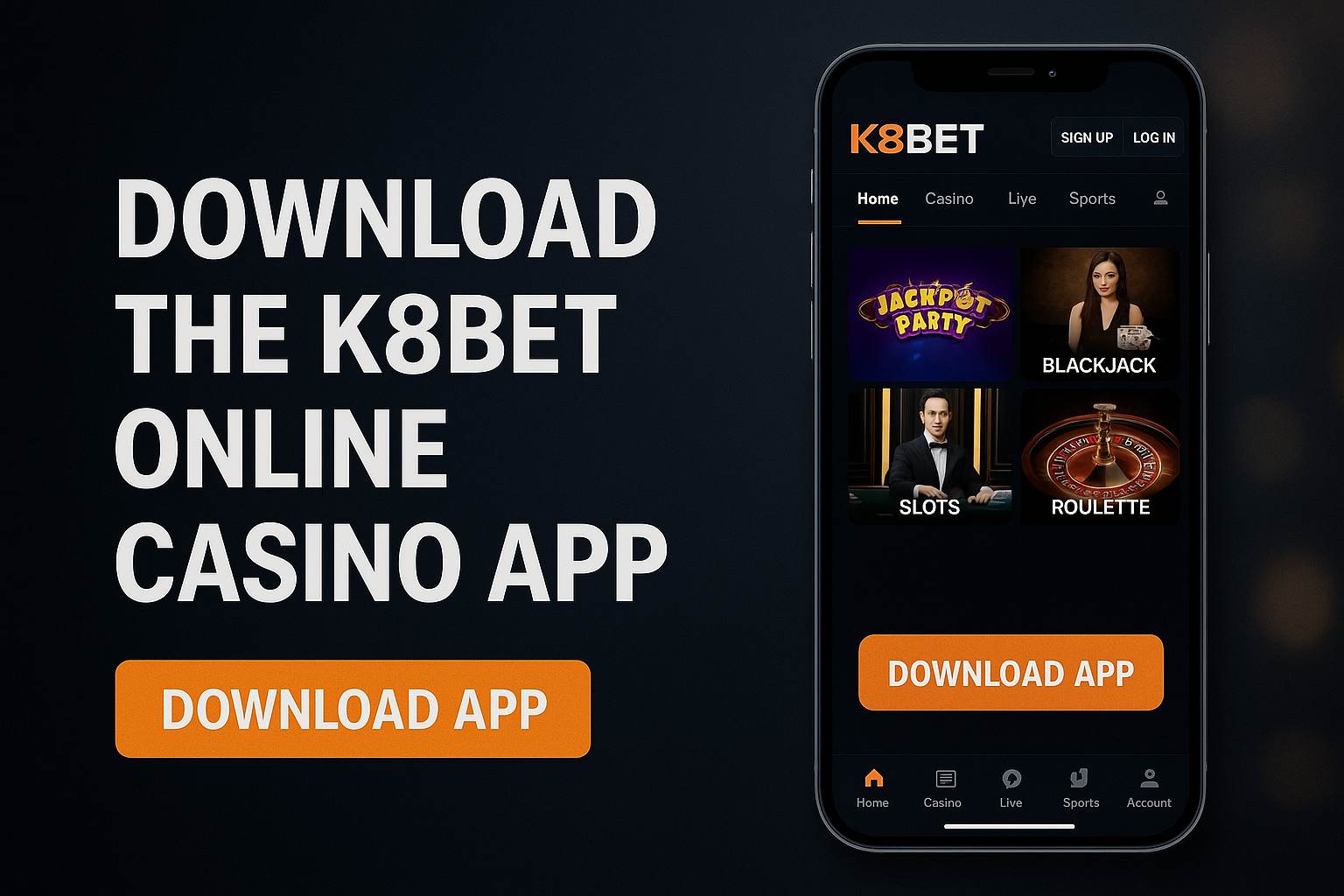Login no Cassino K8BET 